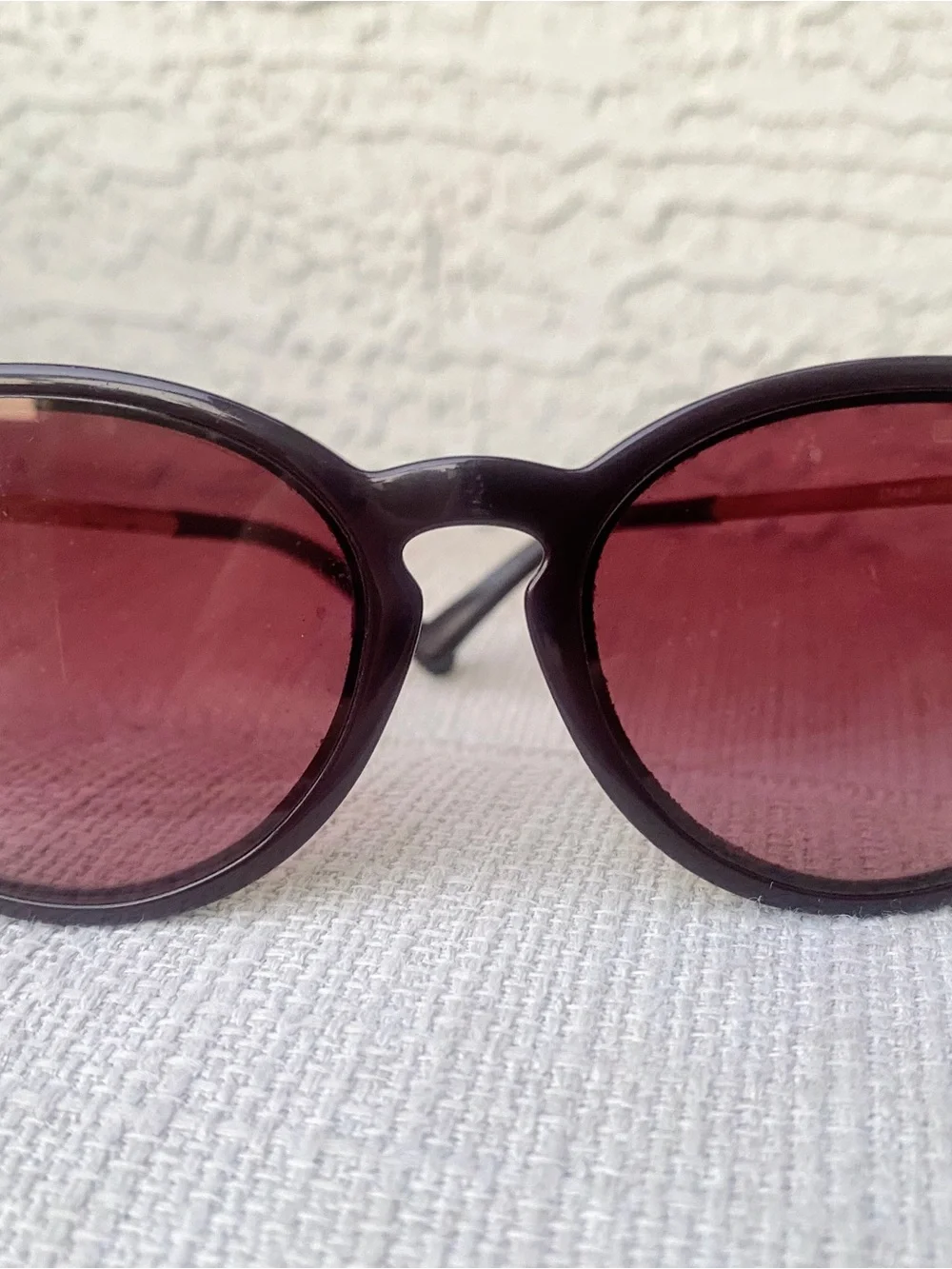 Michael Kors Burgundy Frame Sunglasses with Rose Gradient Lenses